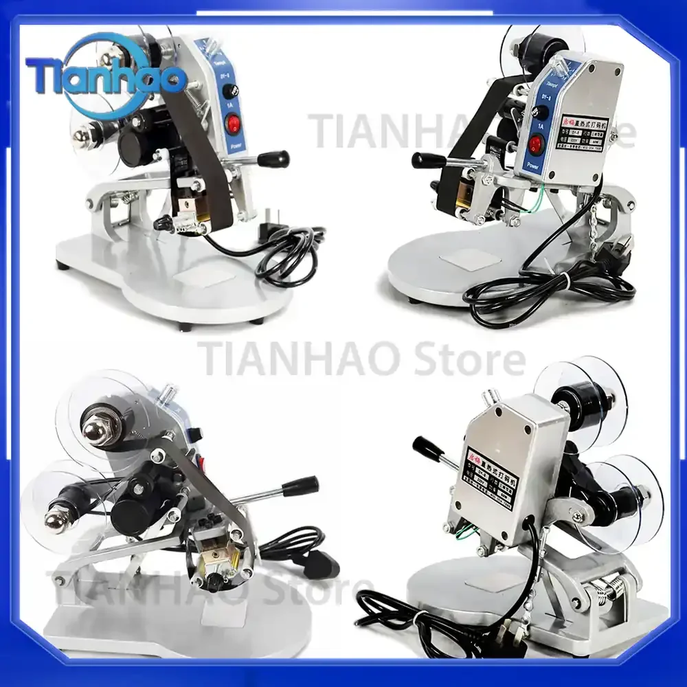 DY-8 Manual Direct Thermal Hot Foil Stamping Coding Printer Date Ribbon Coder Machine for 220V