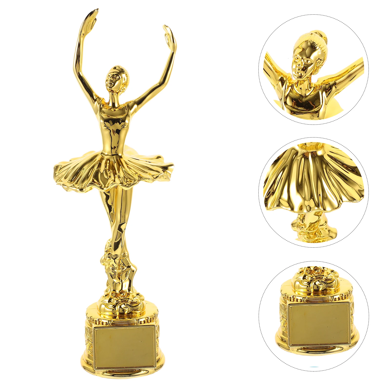 

1pc Resin Dancer Trophy Award Statue Dance Competition Decor Unique Design Craftsmanship Ballet Memorabilia