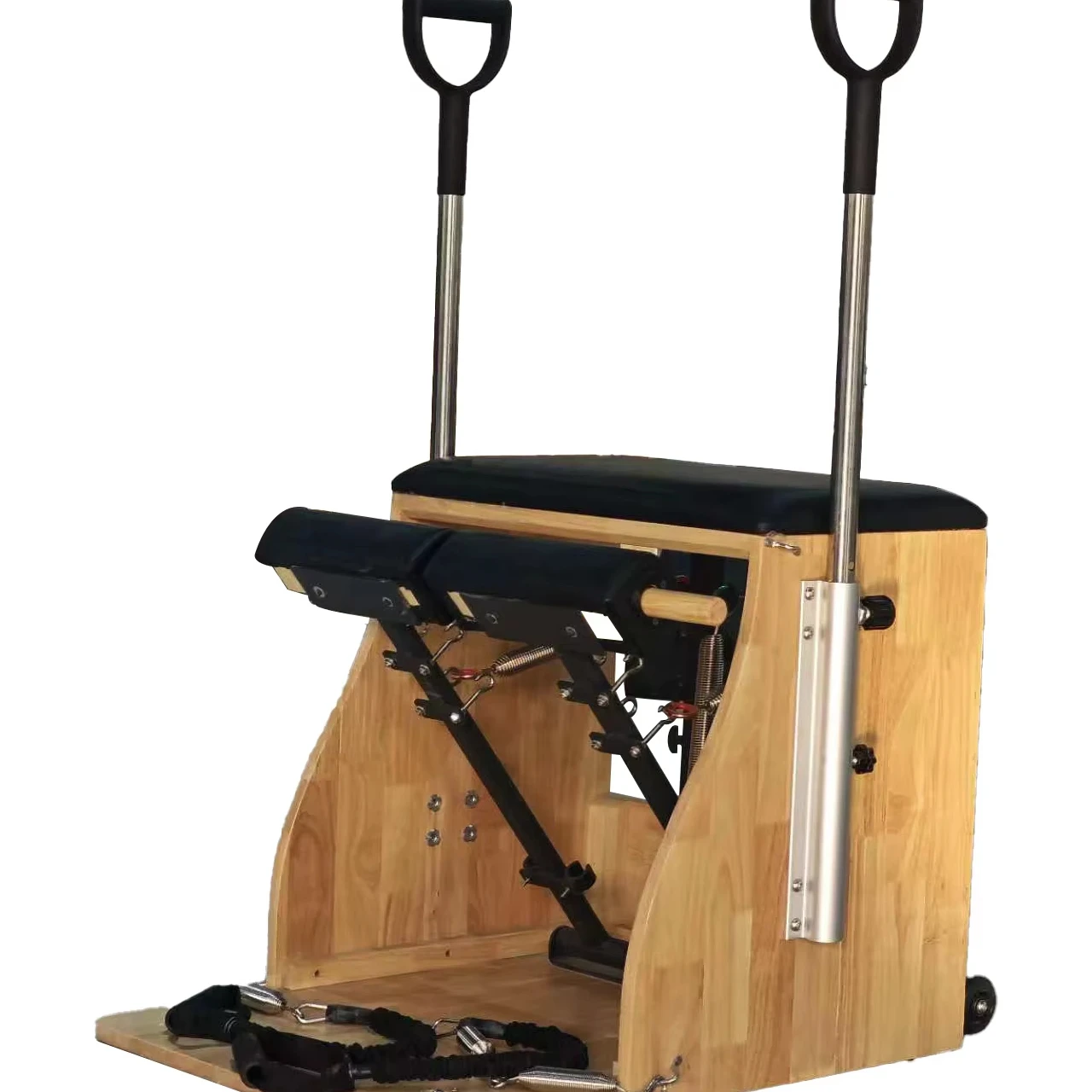 

&c Durable Adjustable Maple Wood Pilates Reformer Machine CE Certified Eco-Friendly Multifunction Safe Pilates Studio