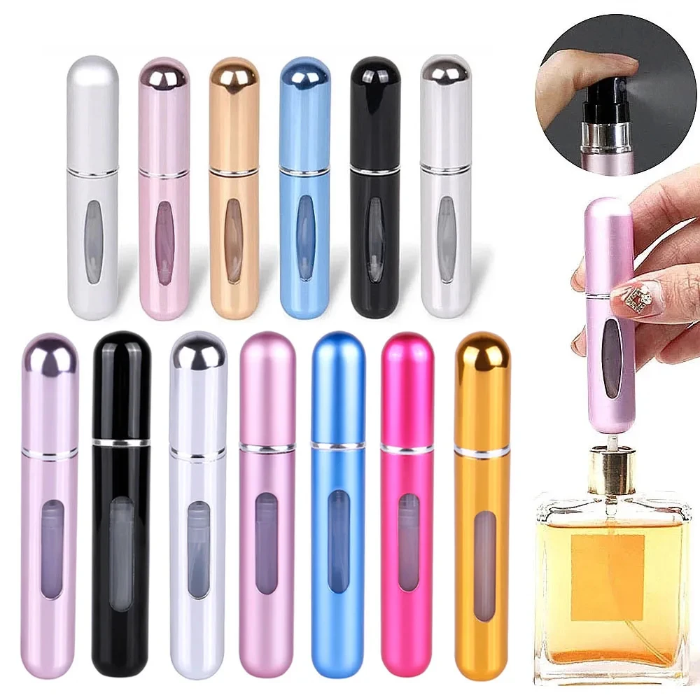 5ml Perfume Sub-bottles Bottom Filling High-end Portable Press Spray Small Spray Bottle Empty Bottle Sample Subpackaging Device