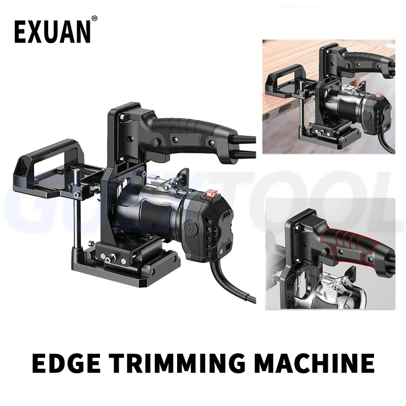 

Household Edge Trimming Machine 2-In-1 Slotting Machine Woodworking Carving Machine Electric Edge Trimmer Portable Slotter Stand