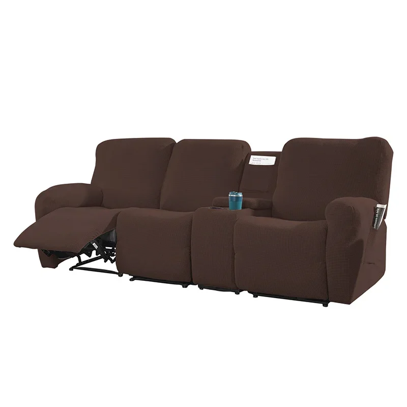 Recliner 3 Seat  Cover with Middle Console Sofa Slipcover, Stretch Reclining Sofa Covers ForReclining Couch Furniture Protector