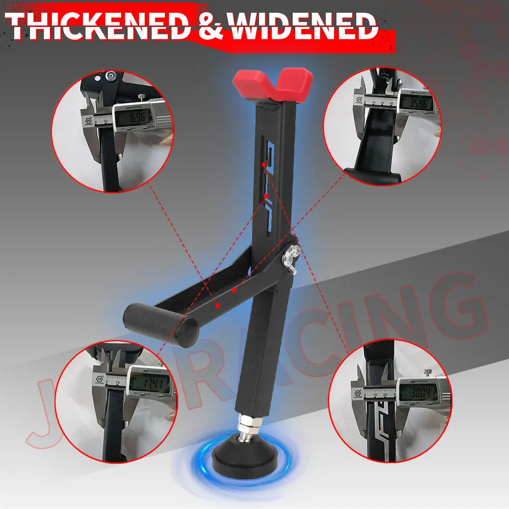Motorcycle Wheel Stand Lift Paddock Stand Universal Portable Handle Single Sided Front Rear Support Foldable Tire Repairing Tool