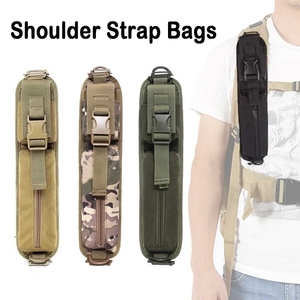 

Tactical Shoulder Strap Bags Backpack Accessory Pack Key Flashlight Pouch Molle Outdoor Camping EDC Kits Tools Sundries Bag