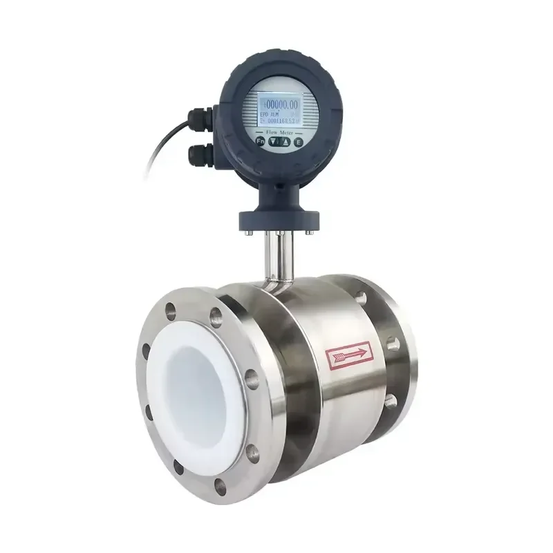 for 2 3 4 6 8 10 Inch Electromagnetic Flow Meter Magnetic Waste Water Flowmeter 6 Sizes Industrial Liquid Flow Sensor
