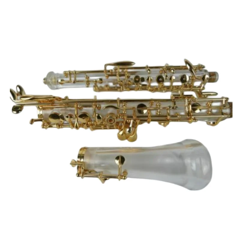 

Great concert Crystal tube body semiautomatic oboe gold plating C key Pro oboe