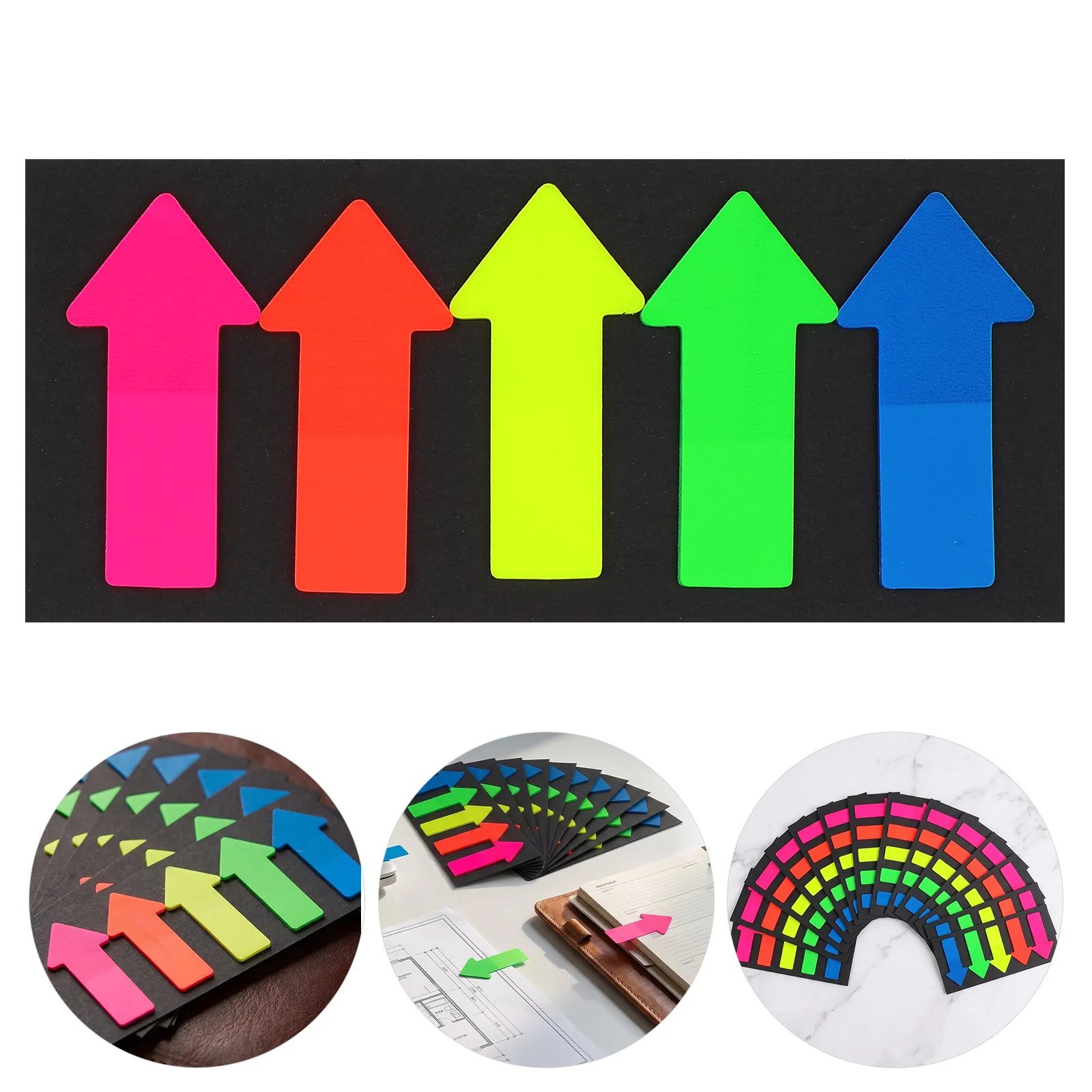 20Sheets Classification Index Mark Sticky Stickers Arrow Flag Tabs Self Adhesive Repositionable Sticky Page Markers Office