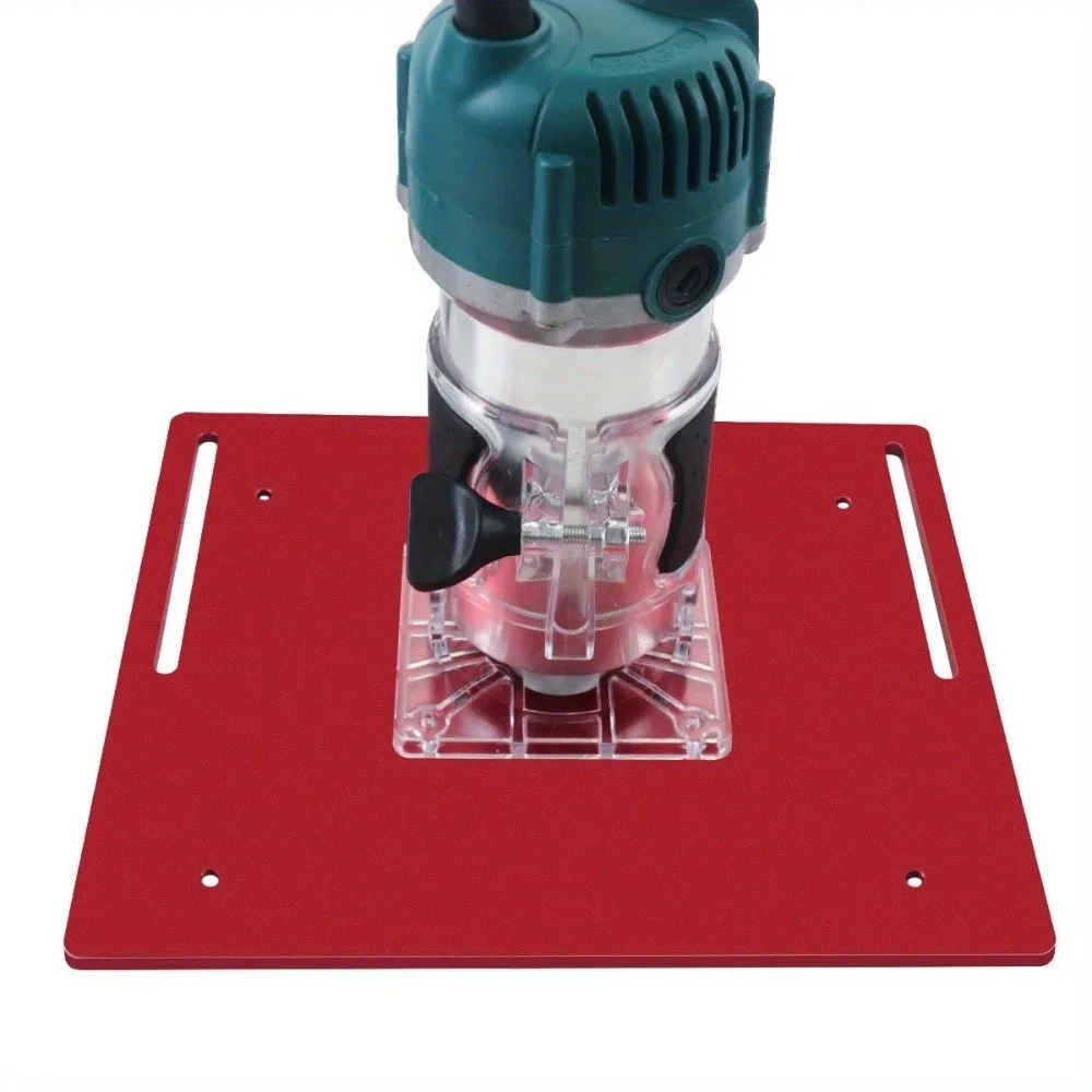 Adjustable Router Lift System Aluminum Construction Precision Fit Router Lift Base Kit Slotting Function
