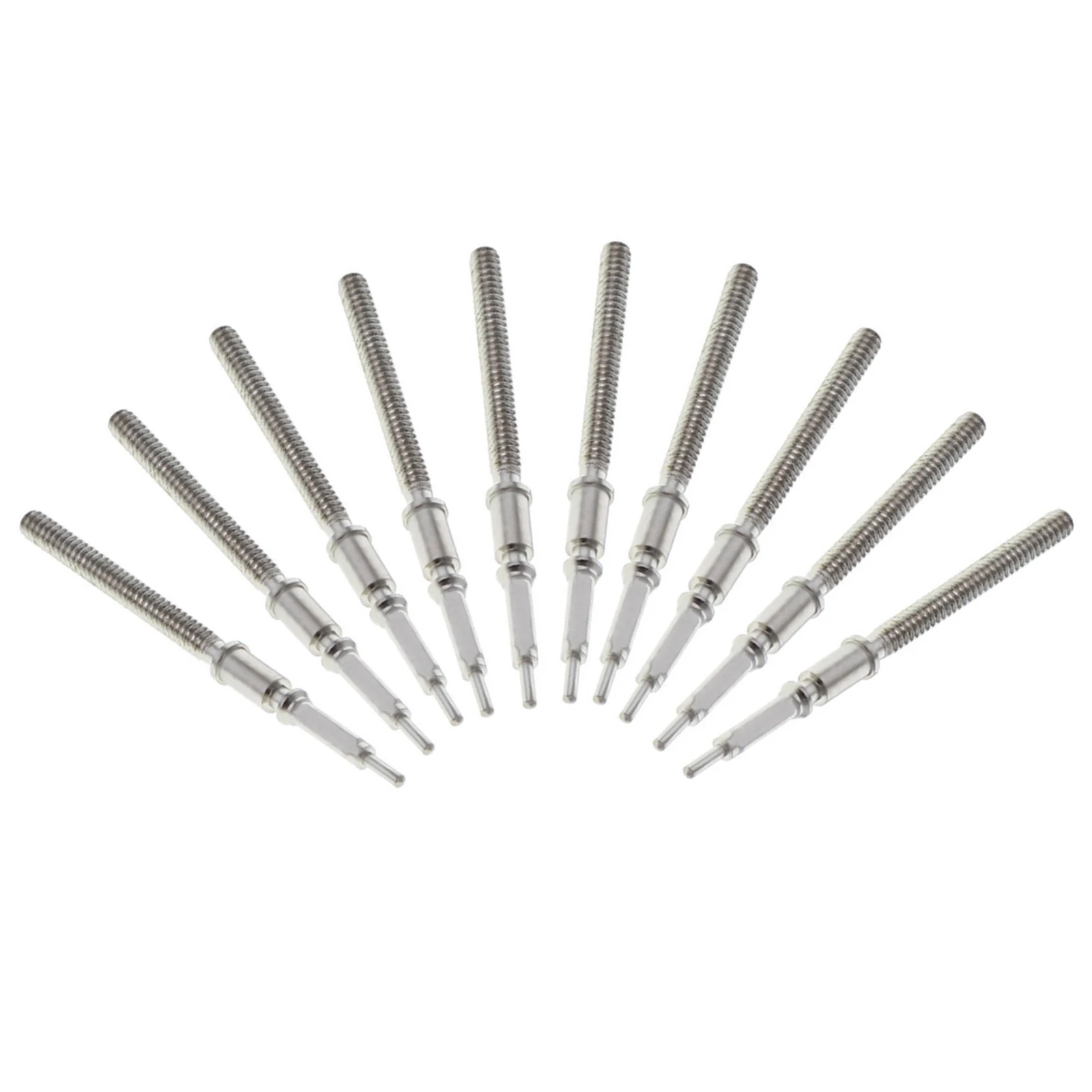 Tige de remontage de montre en métal 10X, barre de réglage de remplacement, Kit de mouvement de couronne en acier, tige pour mouvement ETA 2824-2 2834-2 2836-2