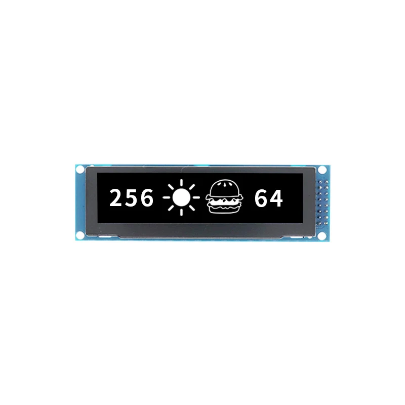 Imagem -02 - Polegada Módulo Oled Display 256*64 Dot Matrix Ssd1322 Módulo de Grau Militar Tela Lcd 16 Pinos 3.12