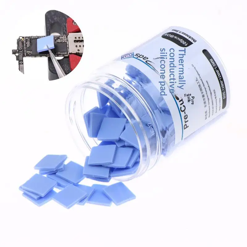

100Pcs High Temperature Resistance Motherboard CPU IC GPU Repair Pre-cutting Mat Thermal Insulating Silicone Sheet