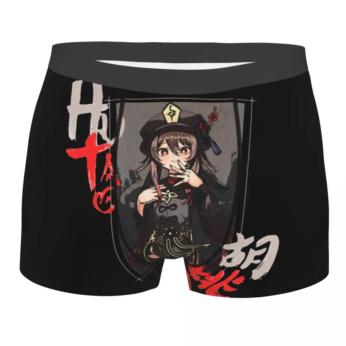 

Men's Hu Tao Genshin Impact Underwear Anime Game Funny Boxer Shorts Panties Homme Breathbale Underpants S-XXL