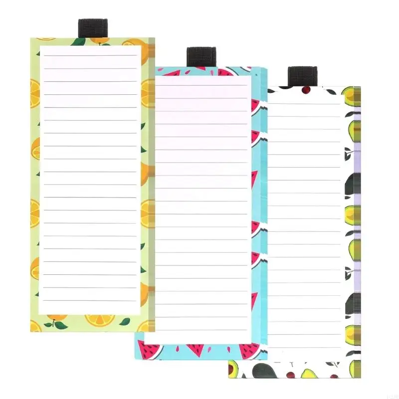 U2JE Magnet Botontepad Press Pad для продуктового списка холодильника, продуктовые блокноты с фруктами, блокноты, широко