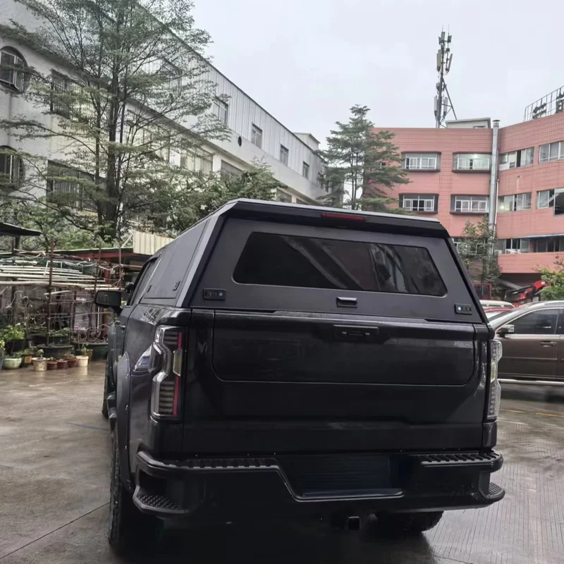 High Quality 6.8FT Aluminum Alloy Hard Truck Topper Waterproof Locking No Drill Tonneau Cover Fit For F150 Silverado 2500 Sierra