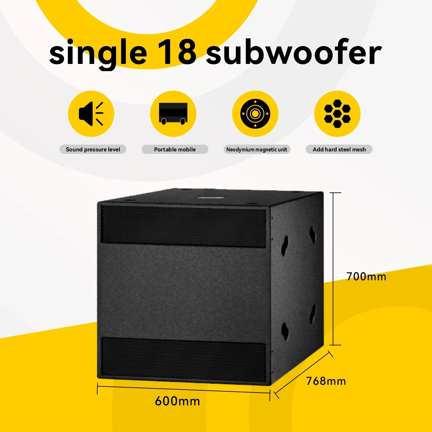 CHORDIO T-10 Portable PA System Single 10\ Linear Single 18\ Subwoofer Active 2+1 Linear System Wireless Microphone Passive