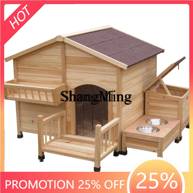 

CL new modern rural large pet cage large wooden household outdoor preservative pet products