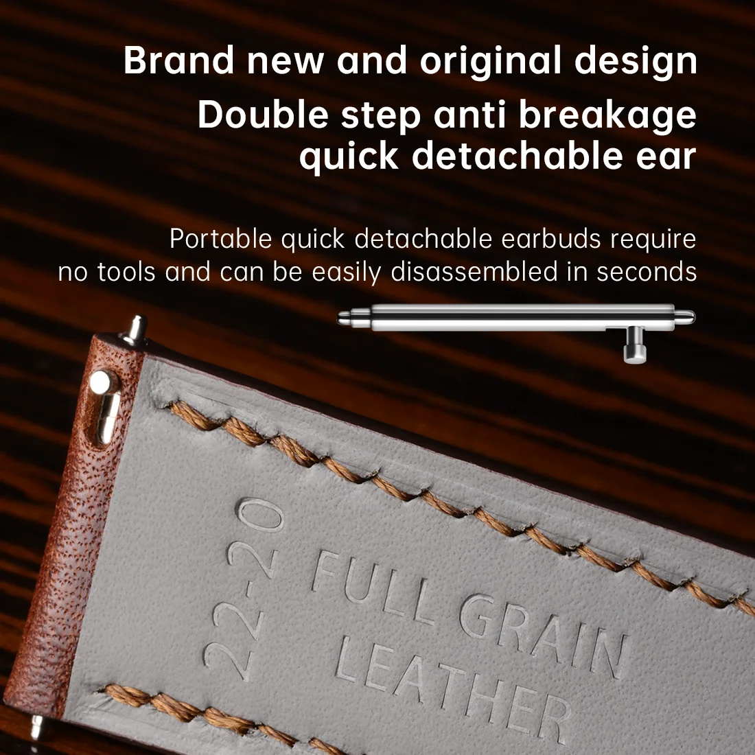 MAIKES أشرطة ساعات يد مصنوعة يدويًا من الجلد المحبب بالكامل 19 مللي متر ، 20 مللي متر ، 21 مللي متر ، 22 مللي متر ، 24 مللي متر ، ملحقات حزام ساعة اليد سريع الإصدار