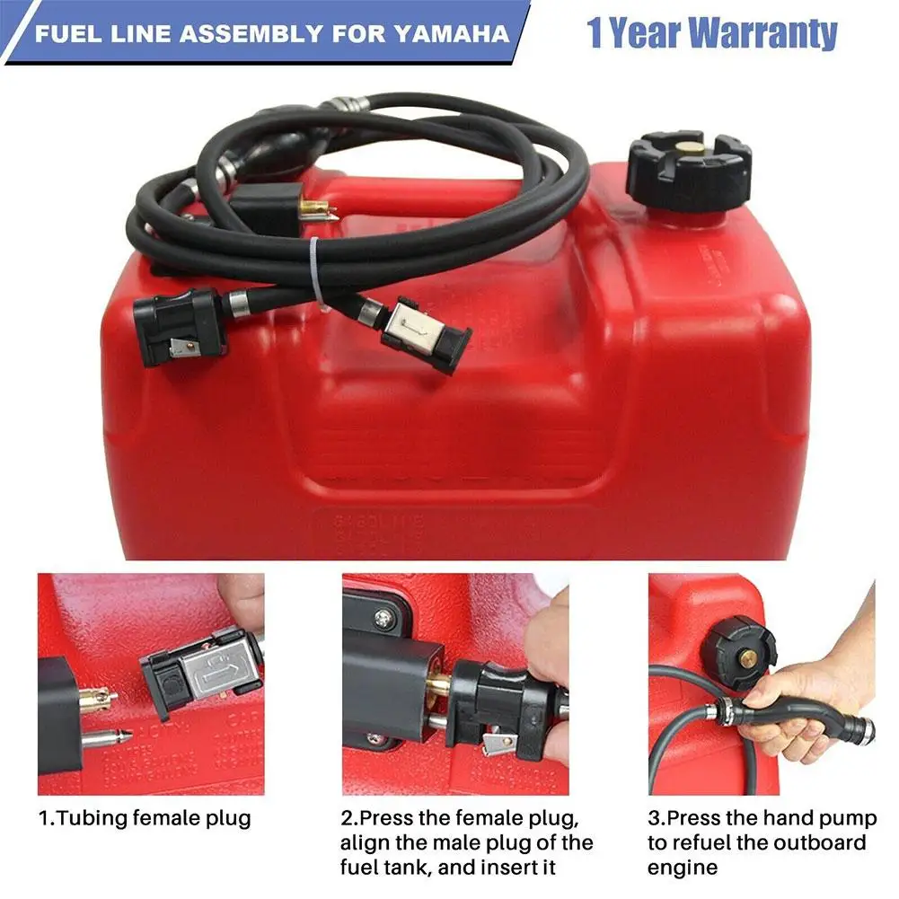 For Yamaha Boat Fuel Line Assembly Gas Hose Marine Line 8mm Boat Marine Motor Engine Outboard Fuel Desiel Line Hose Oil Pipes