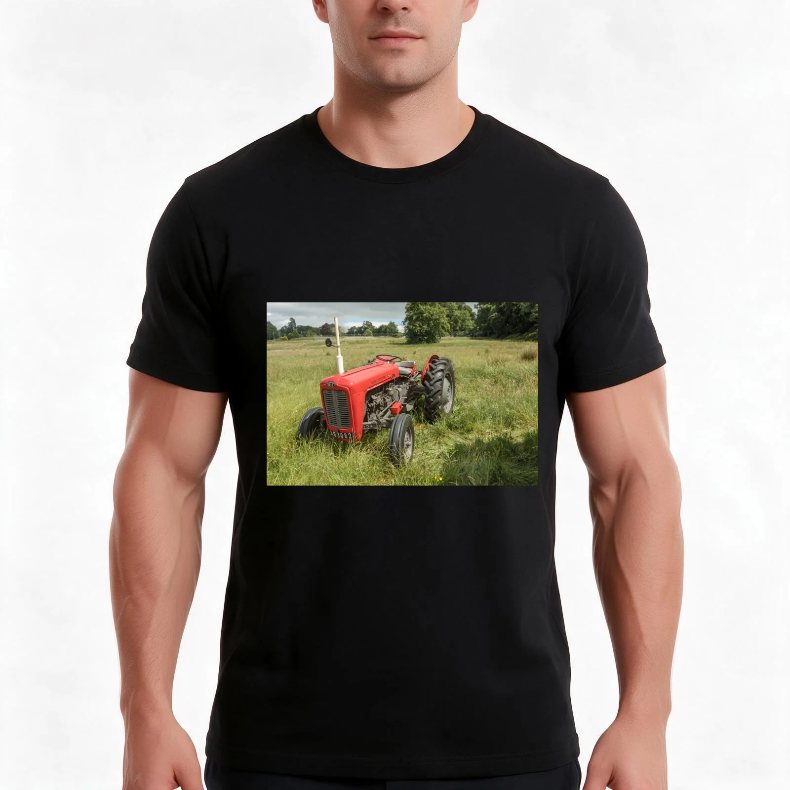 Massey Ferguson 35 tractor T-Shirt Summer Casual Cotton Tee Oversized Streetwear Tops Vintage Graphic Print Unisex Men Women