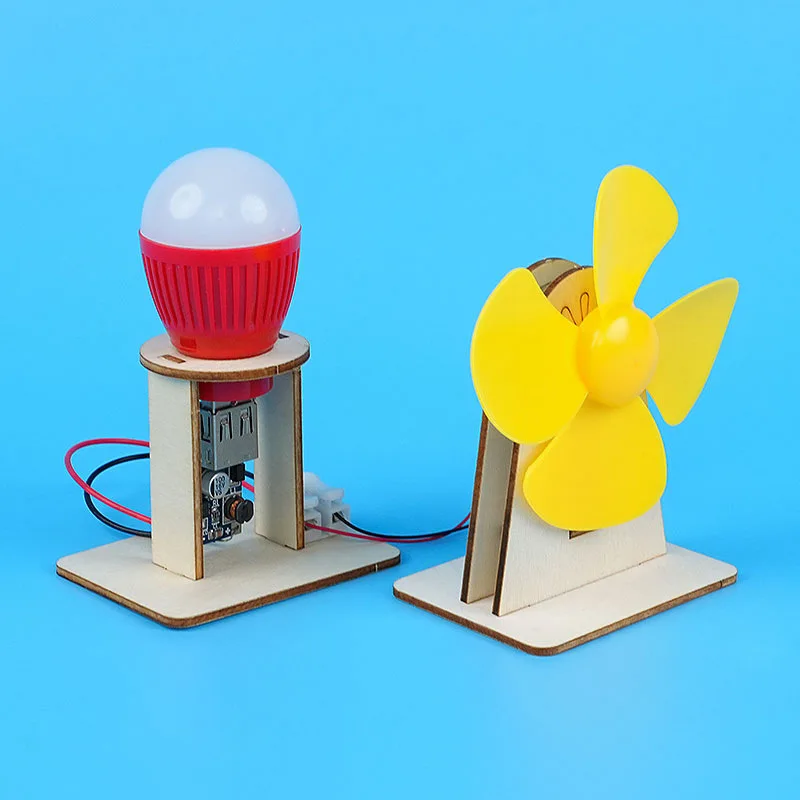 Juguetes científicos para niños, Kit de aprendizaje de física tecnológica STEM DIY, modelo de generador de energía eólica, material didáctico divertido, juguetes educativos