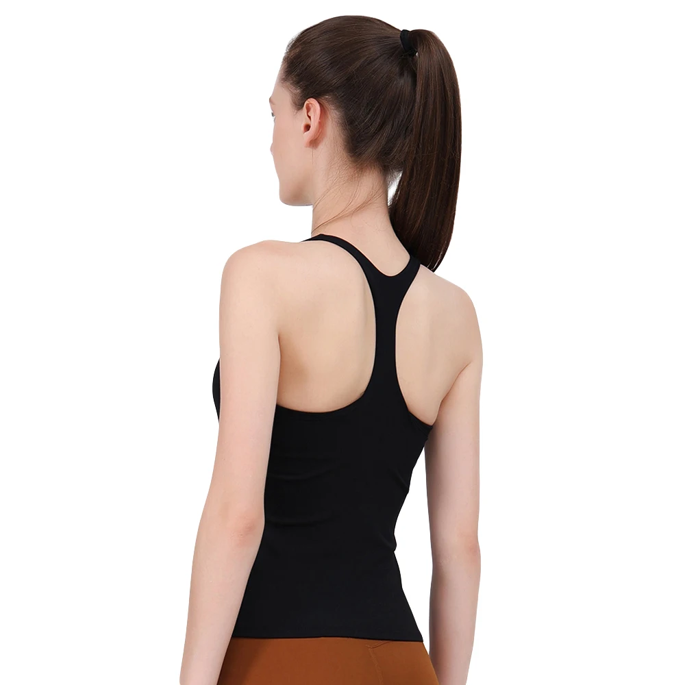 2022 Racerback Vest Top for Fitness Women Nylon Cozy Stretched Sport Running Yoga Pilates Workout Sleeveless Shirt Plus Size XXL