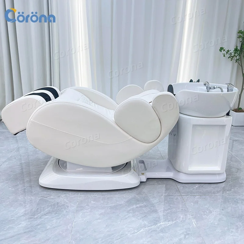 

Electric Lay Down Hair Salon Washing Chair Full Body Massage Electric Reclining Head Spa Shampoo Bed Hair Salon Washing Chair