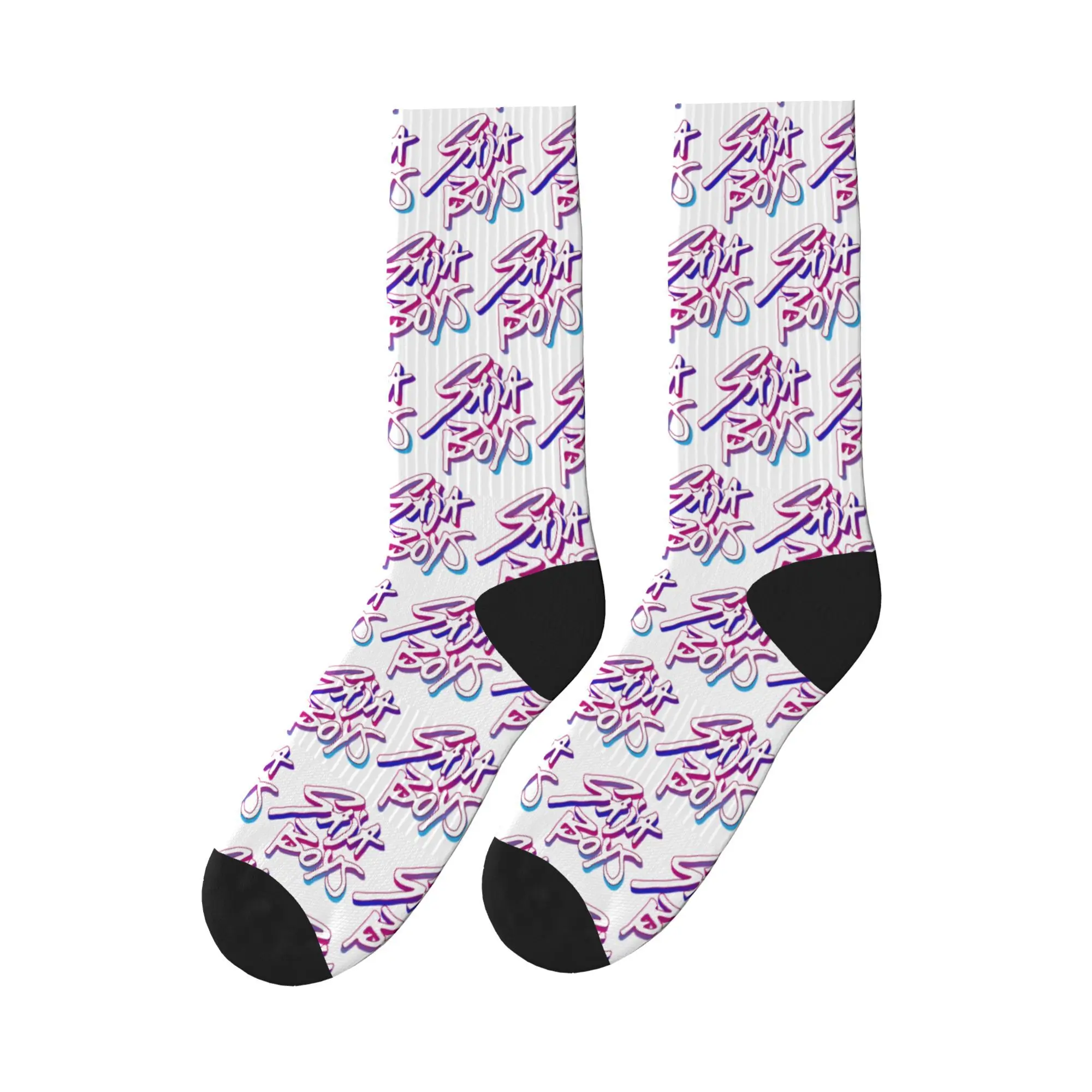 

Saja Boys Logo Kpop Demon Hunters Movies Socks Kawaii Stockings Couple Soft Outdoor Socks Autumn Custom Anti Sweat Socks