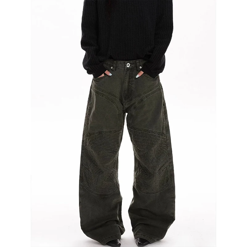 Autumn Winter Women's Jeans Korean Version Student Casual Pants High Street Straight Loose Wide Leg Jeans Baggy Jean