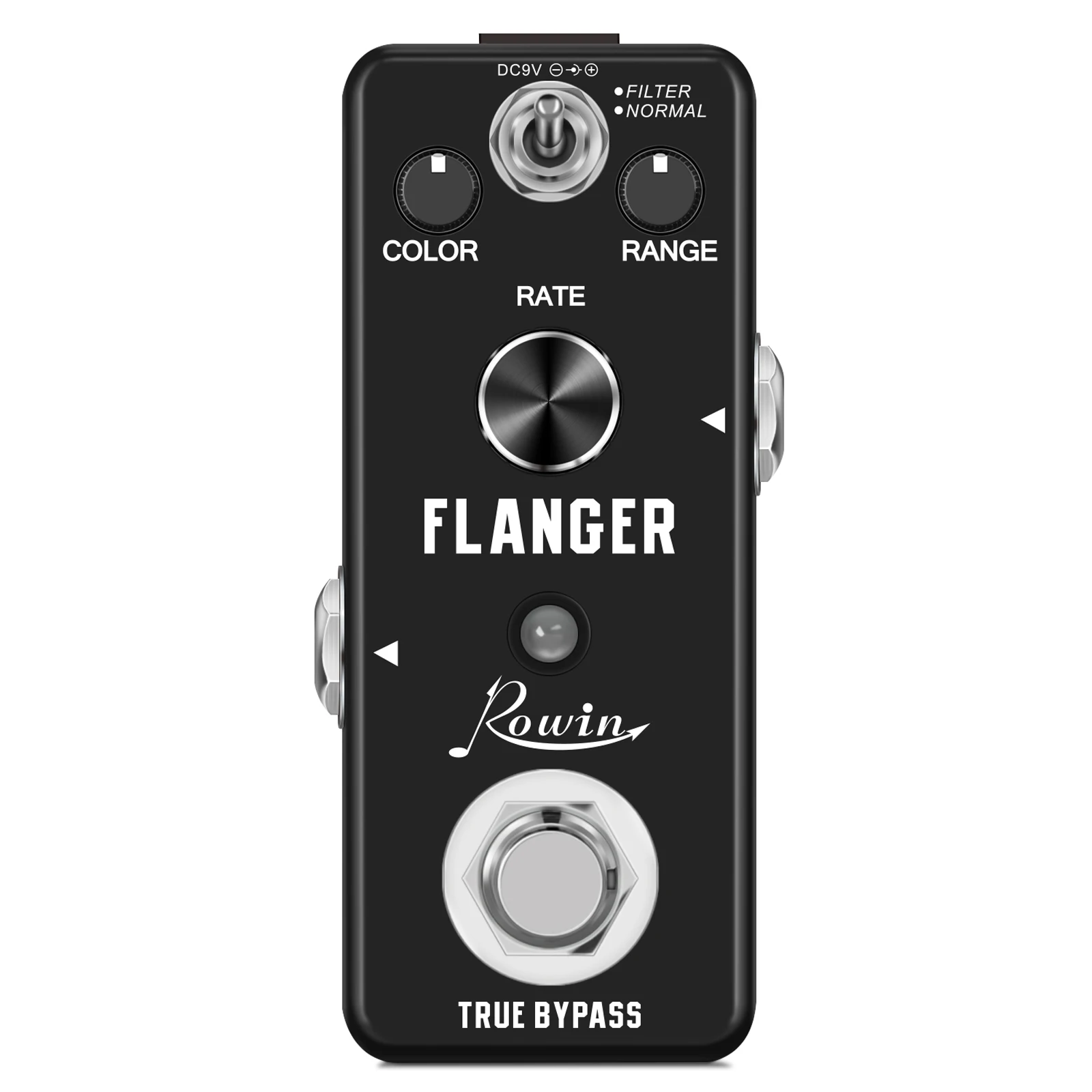 

Rowin LEF-312 Pure Analog Flanger Guitar Effect Pedal With Static Filtering True Bypass Full Metal Case
