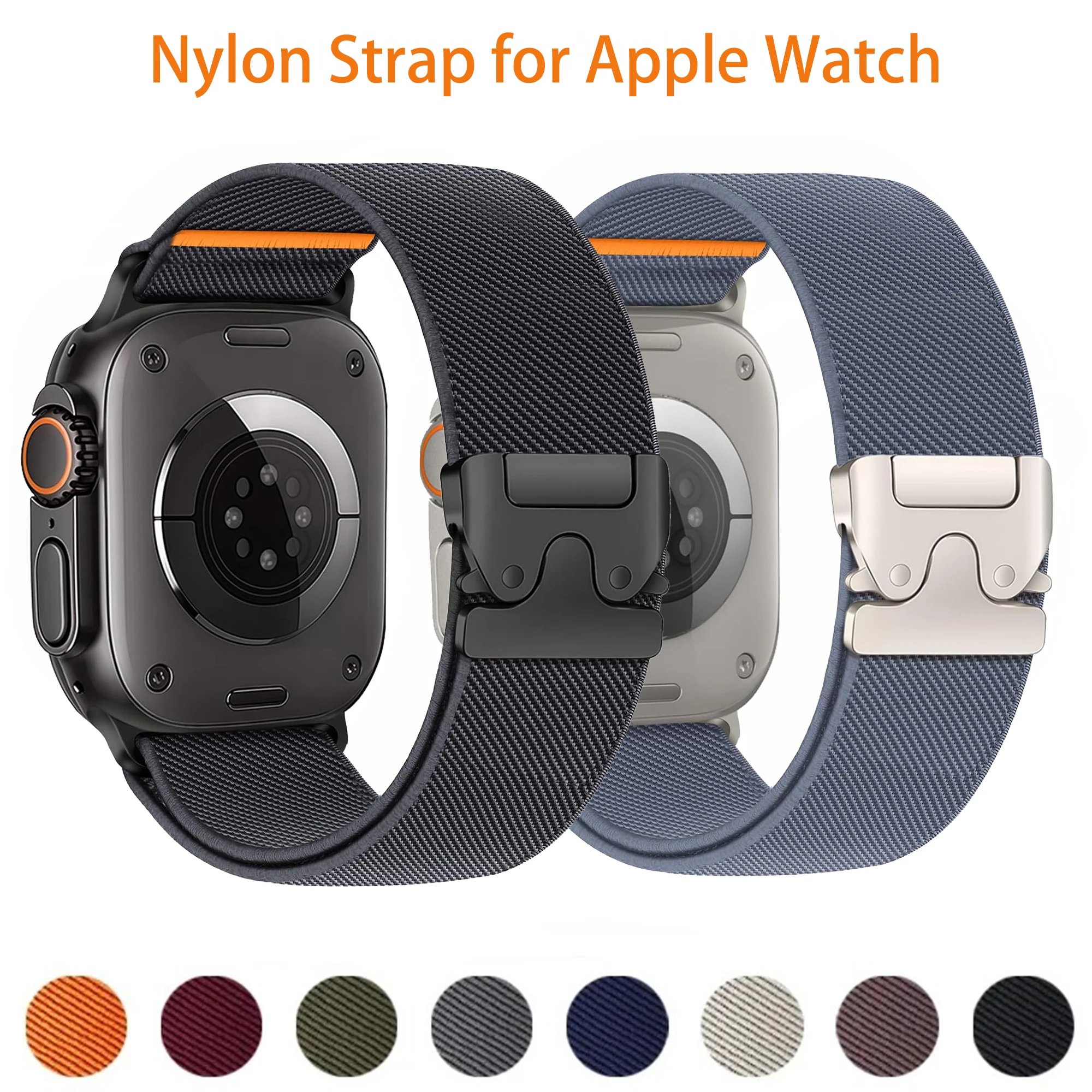 Fallschirmbänder für Apple Watch Band 46 mm 45 mm 44 mm 42 mm 40 mm 49 mm Correa Armband IWatch Serie 11 10 9 8 7 6 5 4 SE 3 Ultra 2