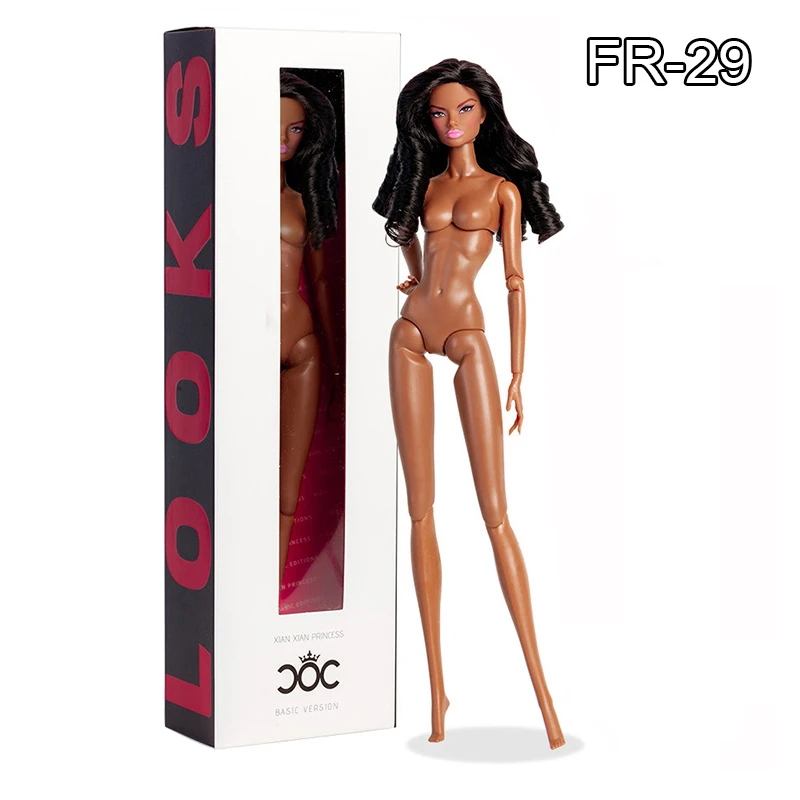 32 cm supermodelpop origineel ontwerp vinyl molly meisjes zwarte huid bruin haar 12 beweegbare gewrichten lichaam doe-het-zelf speelgoed beperkte collectie