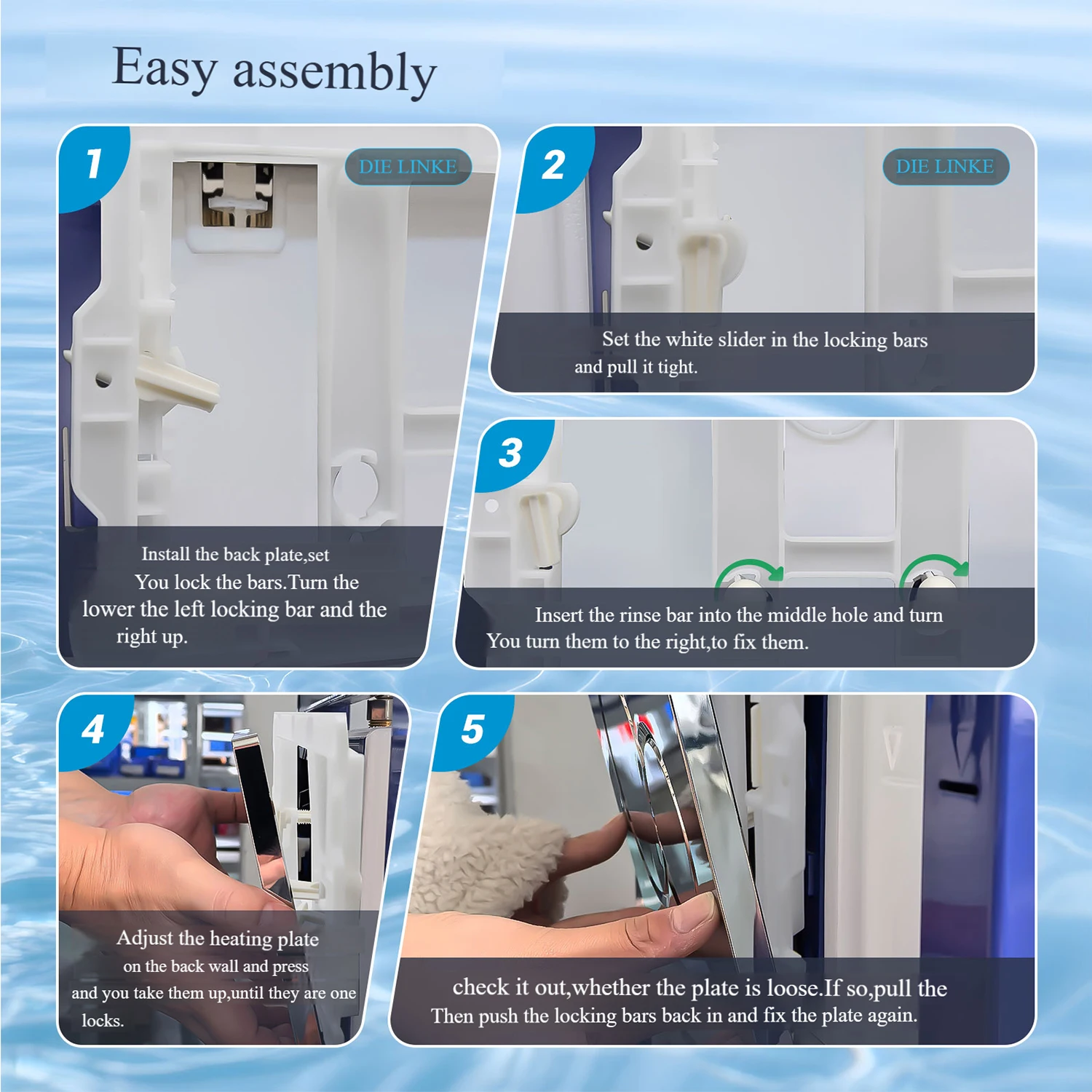 لوحة المحرك المزدوج المتدفقة المتوافقة مع أجزاء المرحاض الفضية المطلية بالكهرباء Geberit تناسب Sigma01 20 30 استبدال موثوق #2