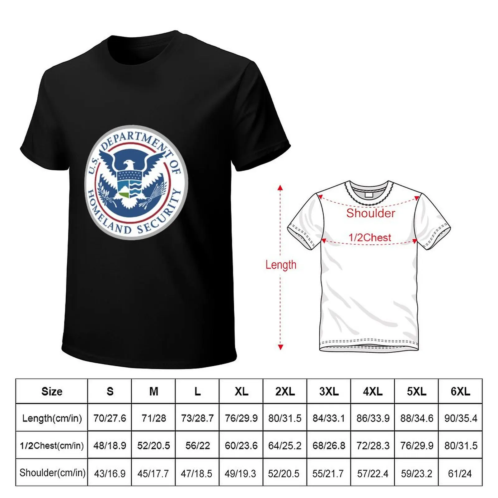 AMERIKA U.S. DEPARTMENT OF HOMELAND SECURITY T-Shirt Work Utility Short Sleeve Shirt