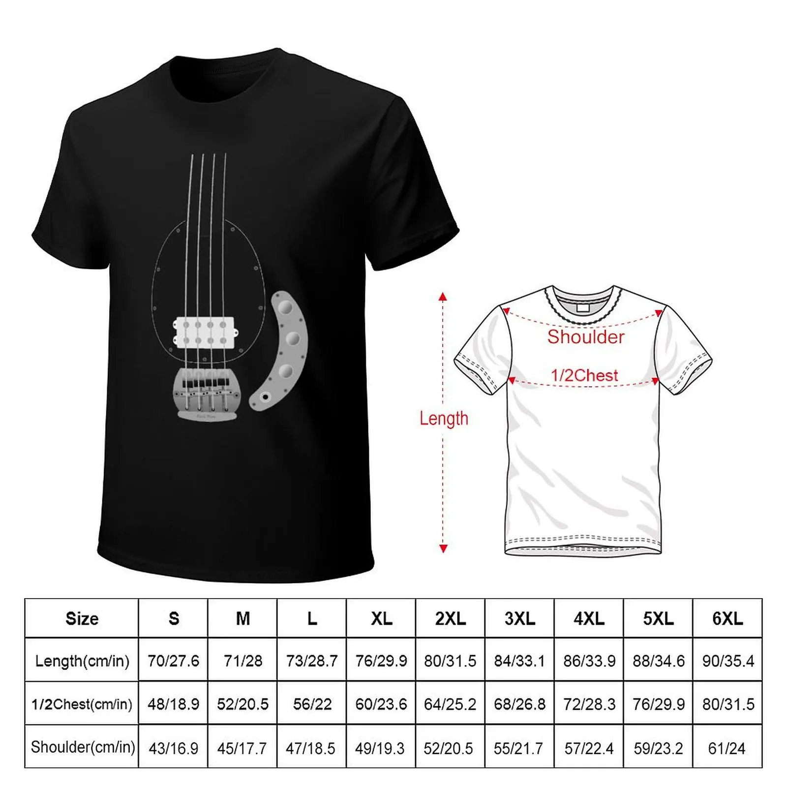 Stingray Bass T-Shirt Urban Casual Loose Fit Tee