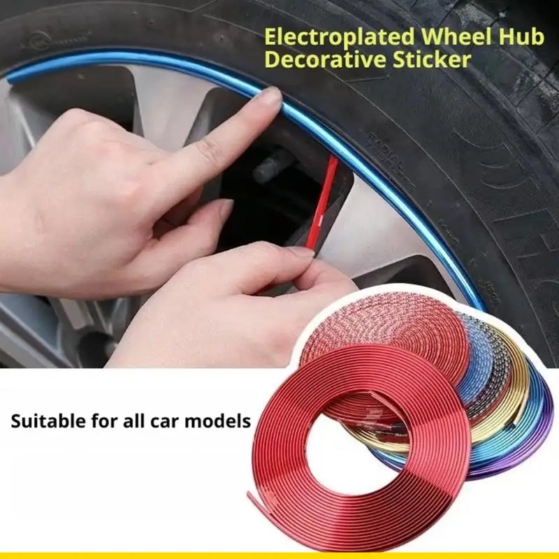 SZCH Automotive Rims Trim Car Exterior Decoration Flexible Wheel Cover Roll 8M Molding Trim for Daily Driver Detail