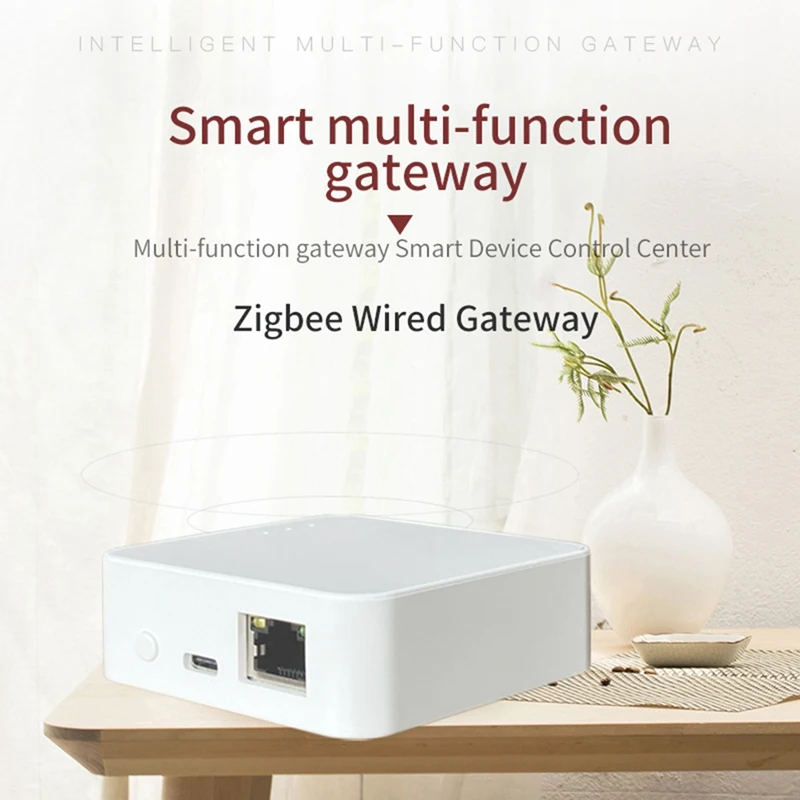 

Tuya Sart Wired Zigbee 3.0 Gateway Hub Smart Life APP Automation Voice Remote Control Intelligent Multi-Function Gateway