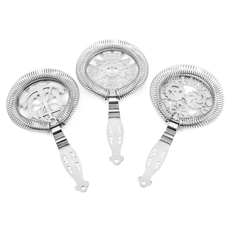 

Skull And Mechanical Watch Bar Cocktail Strainer Ice Strainer Wire Mixed Drink Stainless Steel Bartender Barware
