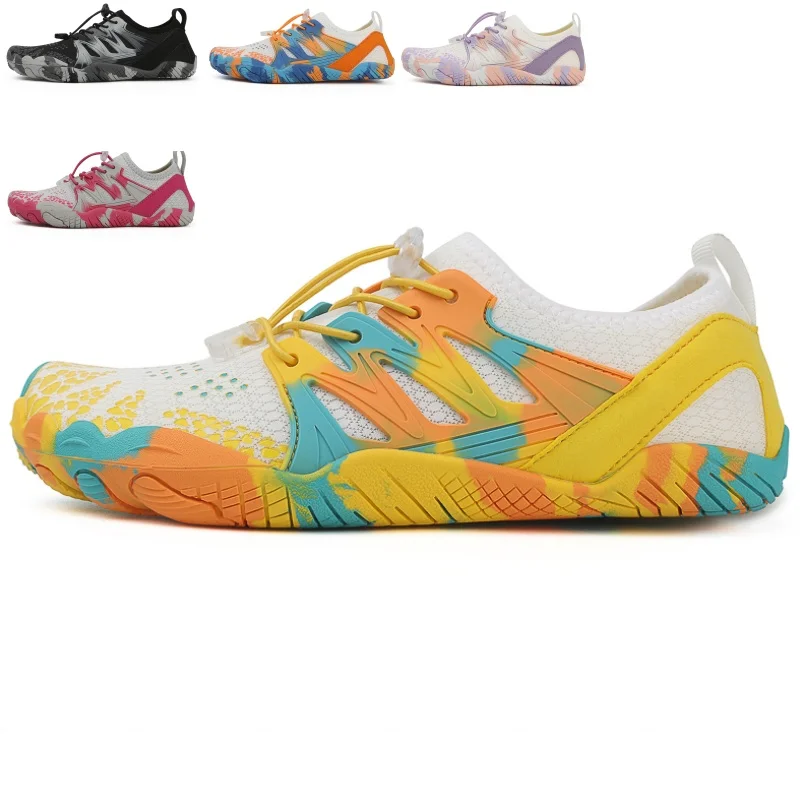 

Летние эластичные быстросохнущие акватуфли унисекс, обувь для плавания, для водного плавания, для мужчин, для восхождения, пляжные тапочки без обуви для женщин