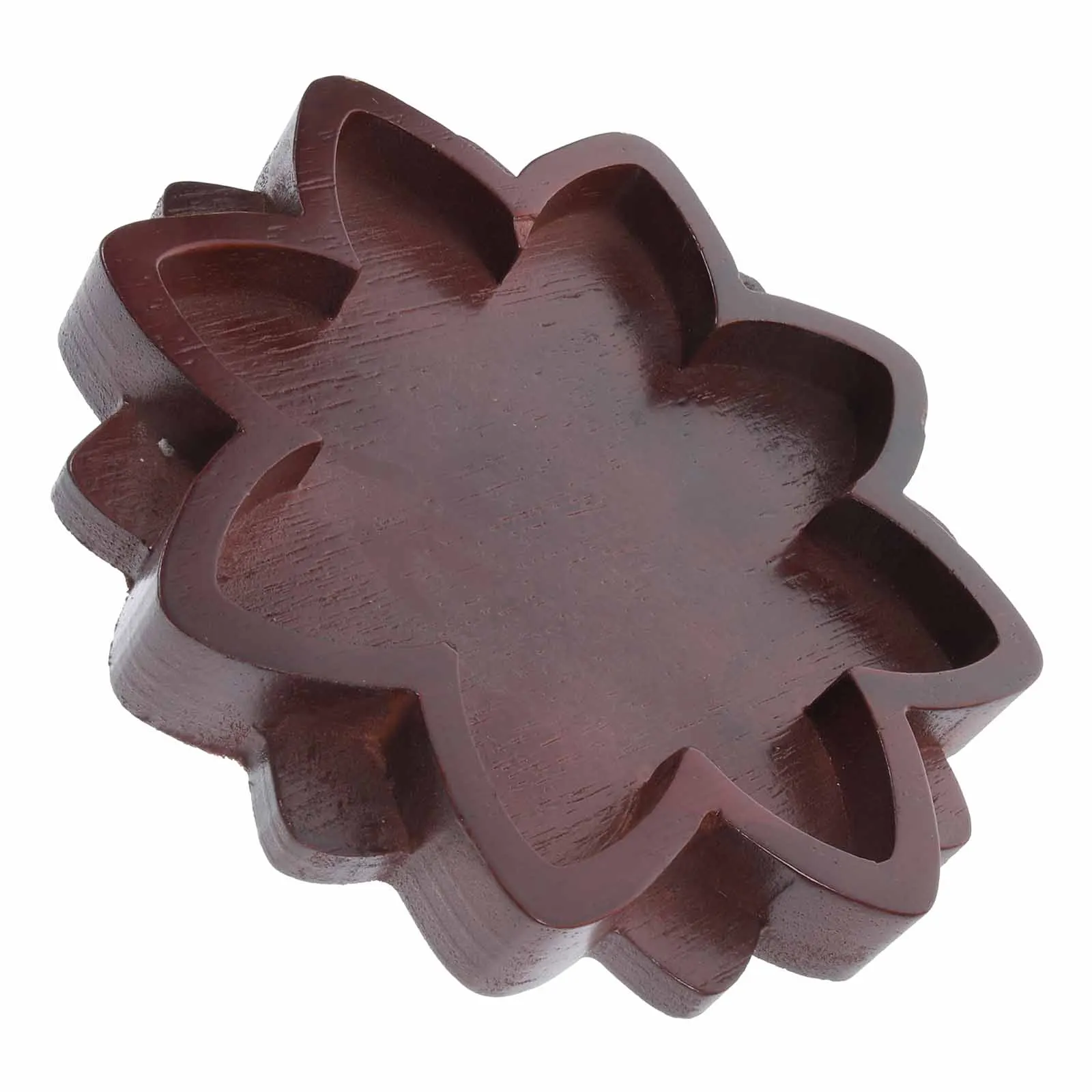 

Crystal Tray Wooden Display Plate Beads Bracelet Necklace Storage Trinket Lotus Shape Home Decor Natural Wood Jewelry ganizer
