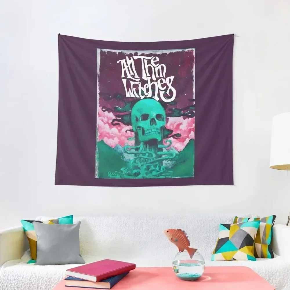 

All them witches skullpurple ATW design Tapestry House Decor Room Decorations Decor For Bedroom Tapestry