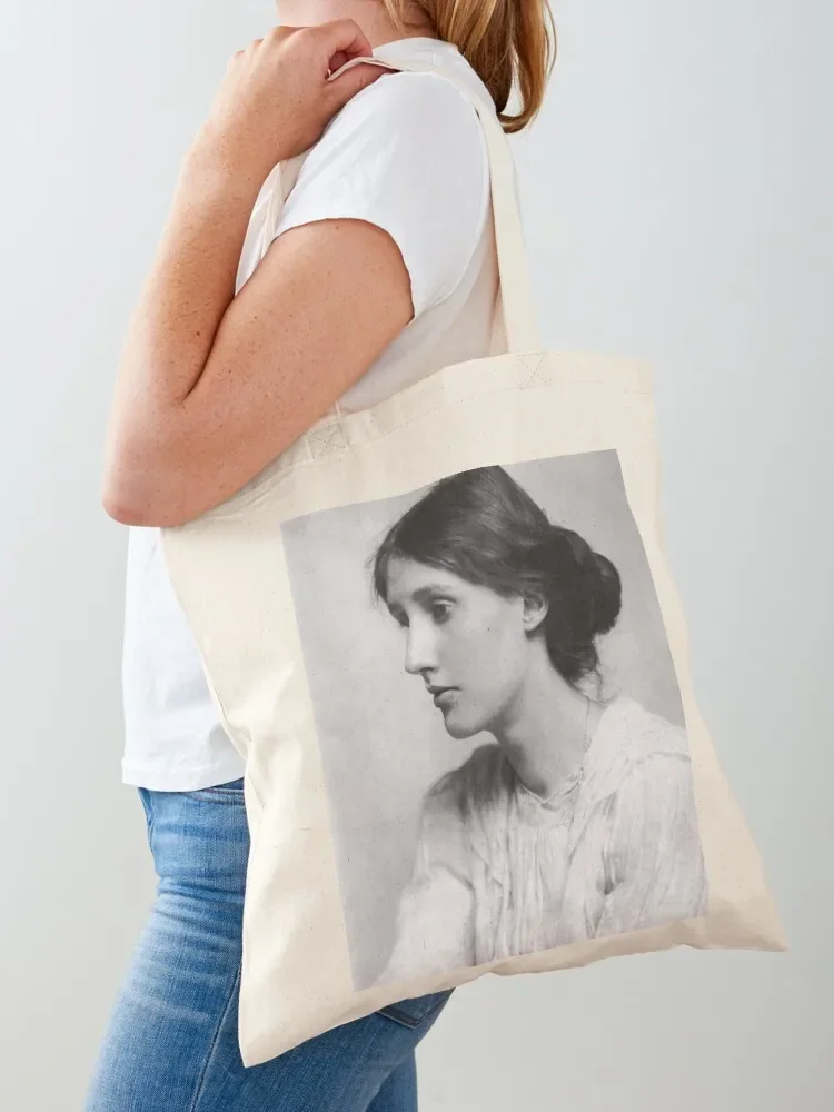 

Virginia Woolf - black and white Tote Bag sac pour femme tote bag university Shopper handbag Women's shopper bag