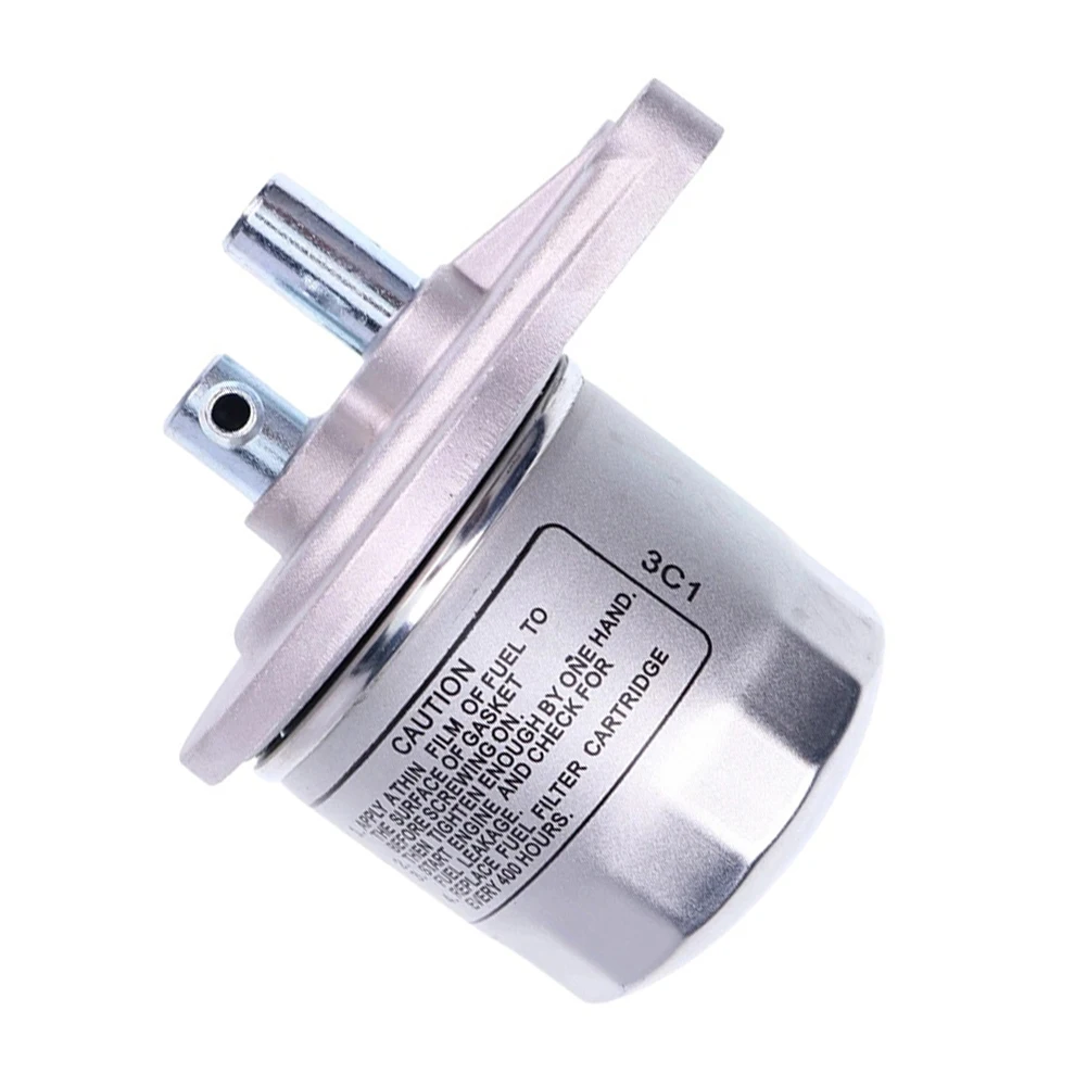 Diesel Fuel Filter Fuel Filter Assembly For Engine Compartment Use Thick Silver Metal Casing Precision-polished Ports