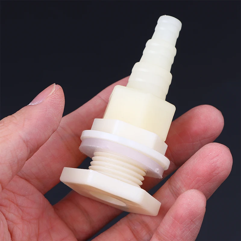 2PCS Plastic Connector Poultry Pet Farming Chicken Rabbit Drinker Barbed Pagoda Joint Coupling Water Tank Hose Outlet Inlet
