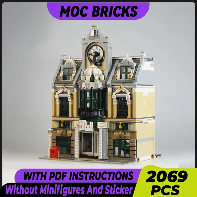 Street View Model Moc Building Bricks Grand Emporium Building Technology Modular Blocks Gifts Christmas Toys DIY Sets Assembly