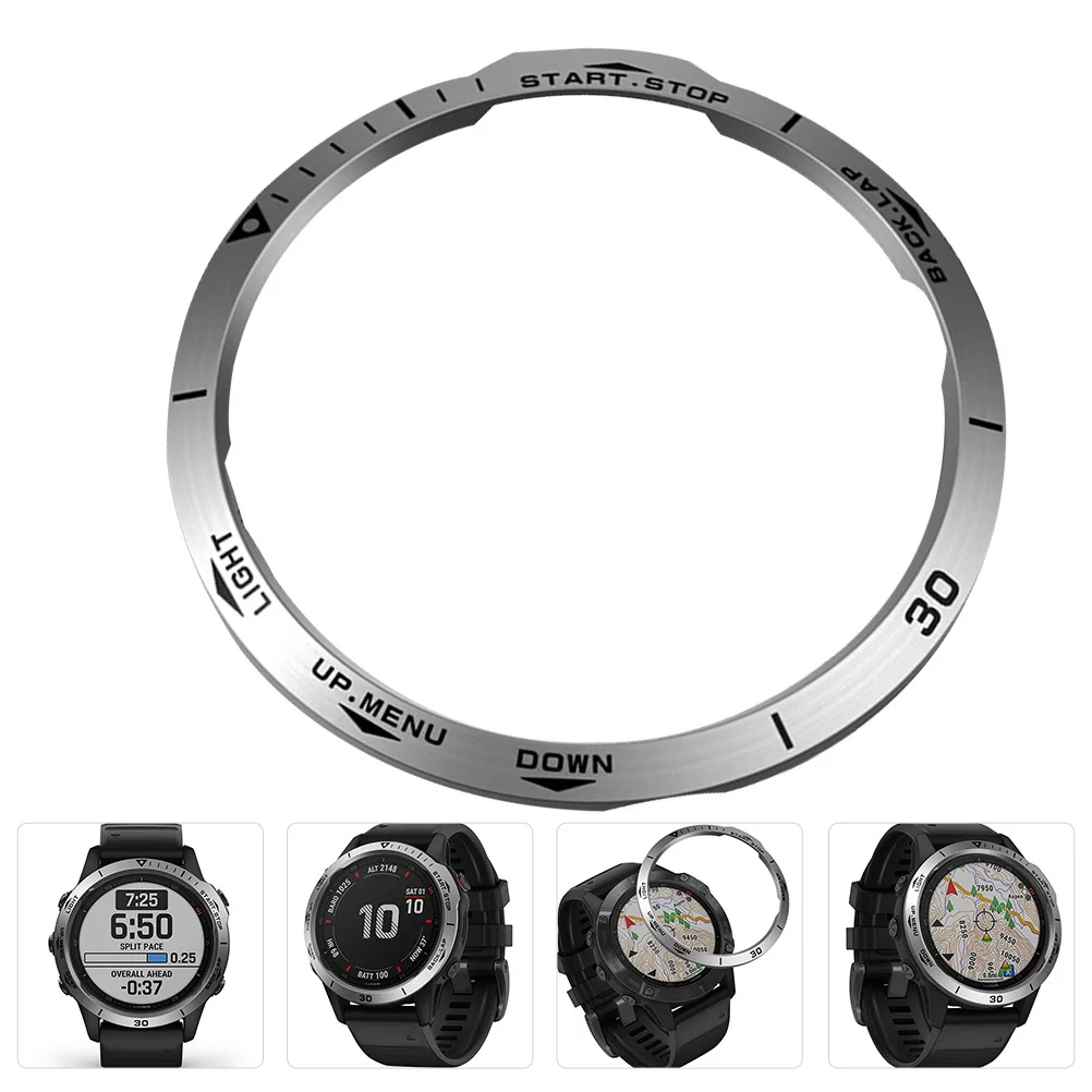 

1Pcs Watch Bezel Ring Stainless Steel Protective Cover for 6x Lightweight Durable Watch Protector