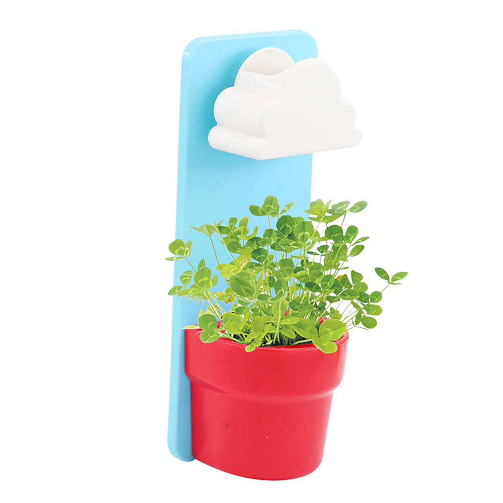 

Rainy Flower Pot Hanging Wall Mount Planters with Clouds Shower Watering for Home Garden Yarns Decoration