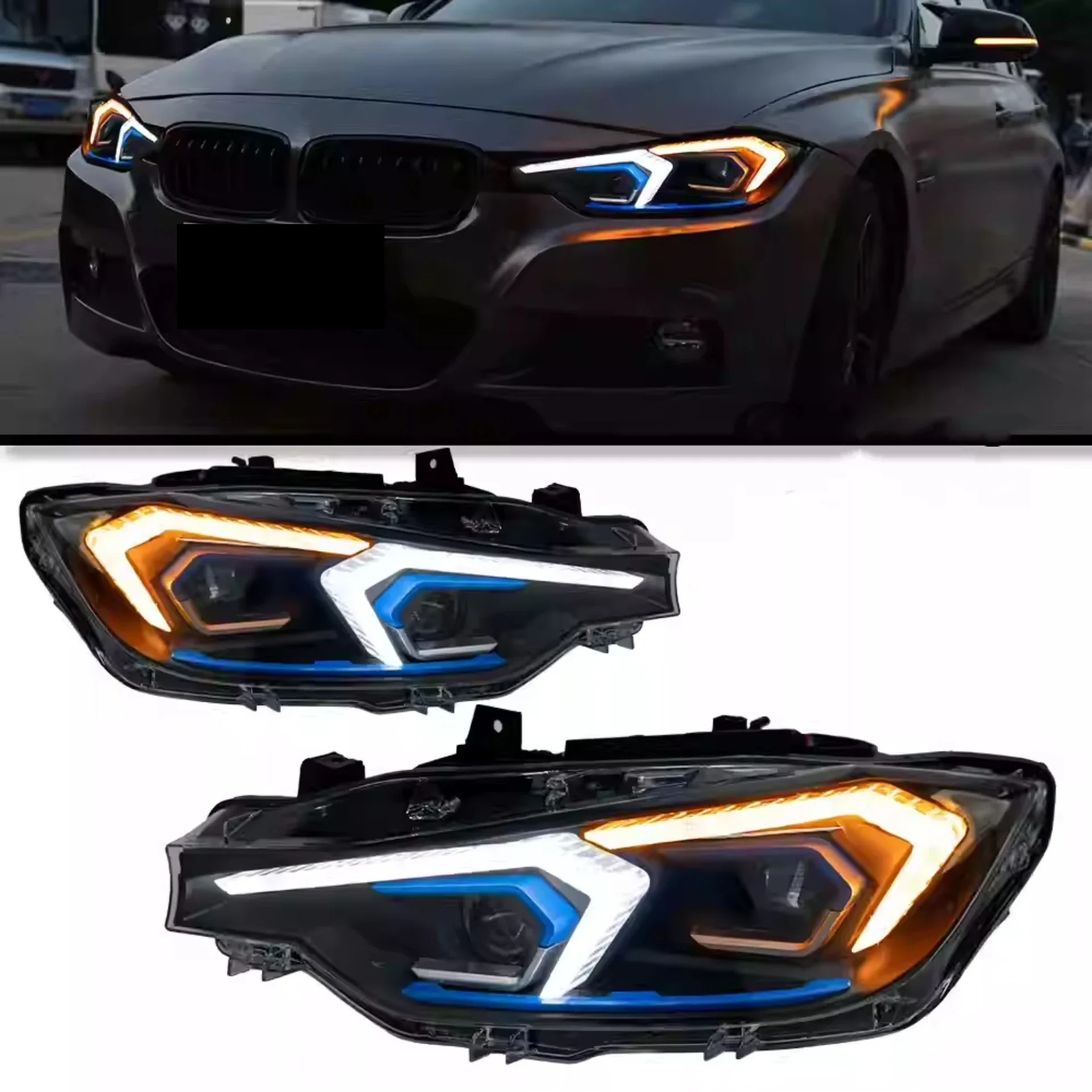 New Style Led Headlight Assembly for BMW 3 Series F35 F30 2013-2018 Modified Daytime Running Light Turn Signal Car Accessories