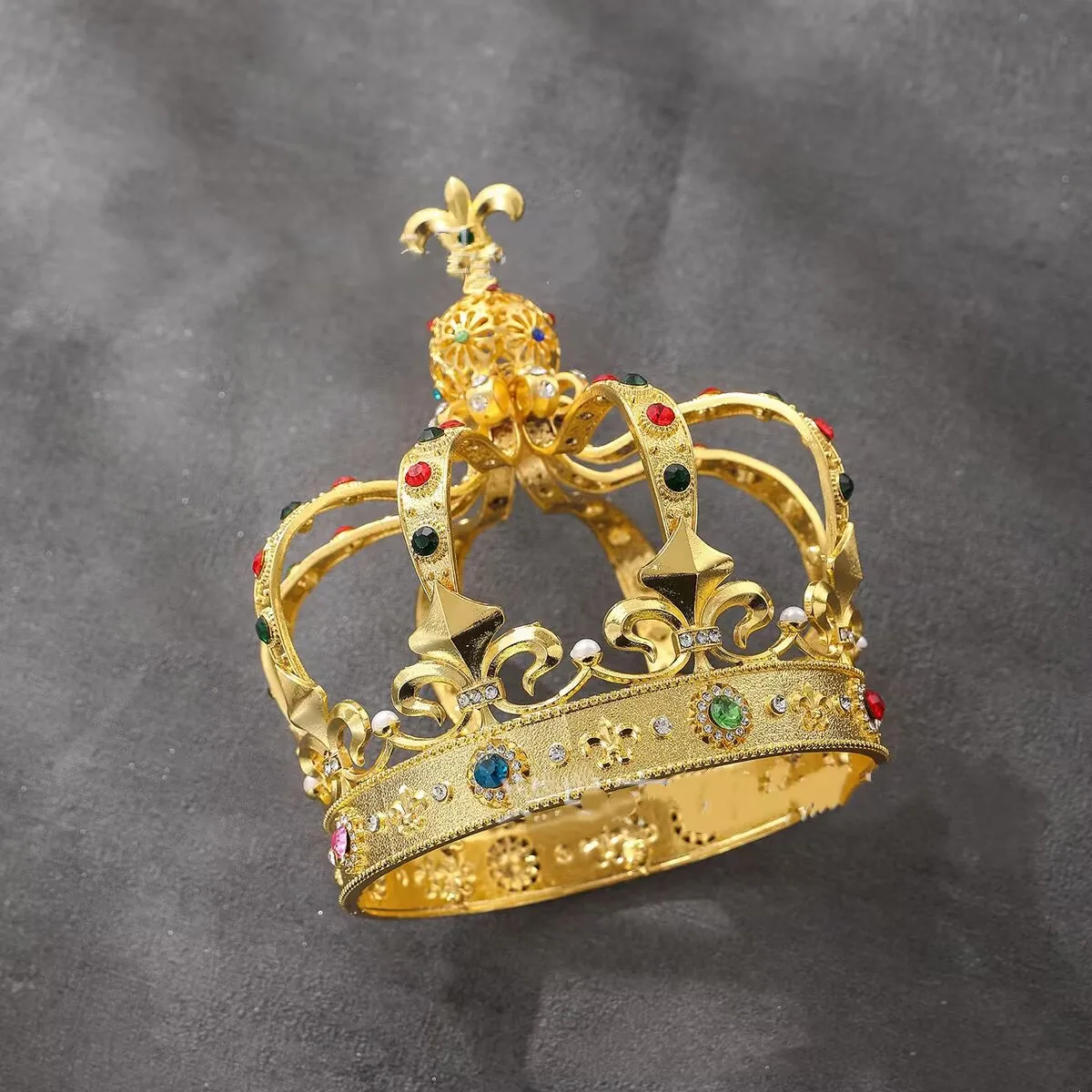 Christmas Double Deer With Colored Rhinestone Crown Party Tiara