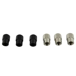 6pcs Mini Drill Chuck M8x0.75mm Collet Chuck Electric Grinder Collets Zinc Alloy Rotary Burrs Rotary Tools Clip Cap Nut