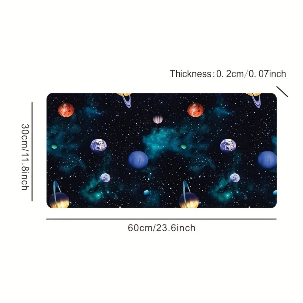CIFbuy Large Starry Space Mouse Pad Non-Slip Rubber Durable Stitched Edge For Office Home Computer Laptop Smooth Desk Mat